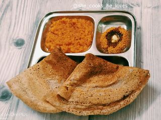 Red Rice + Barnyard Millet Dosa