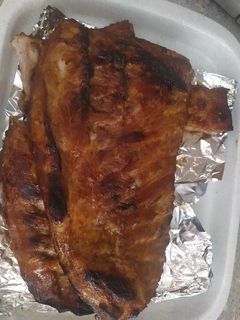 Una foto de Costillas de cerdo a la barbacoa en horno