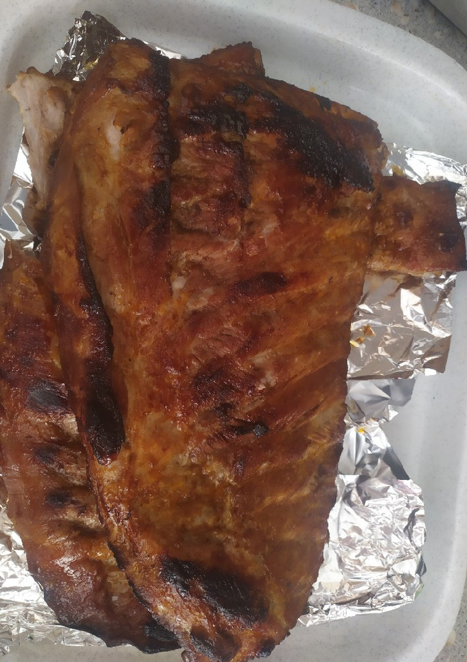 Una foto de Costillas de cerdo a la barbacoa en horno