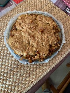 Una foto de Crumble de manzana