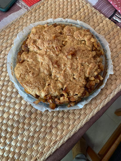 Una foto de Crumble de manzana