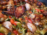 Conejo con sanfaina