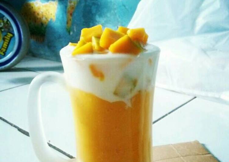 Resep Mango Thai Lumer (jus mangga kekinian) #enakanbikinsendiri Anti Gagal