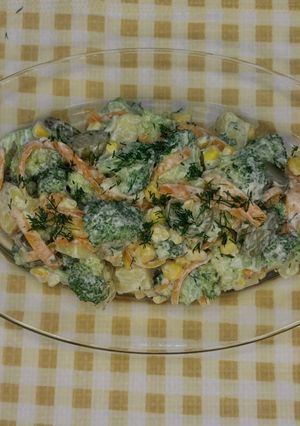عکسی از دستور سالاد کلم بروکلی 🥦سالاد رژیمی 🥗