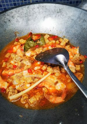 Foto resep Udang tempe asam manis <71>