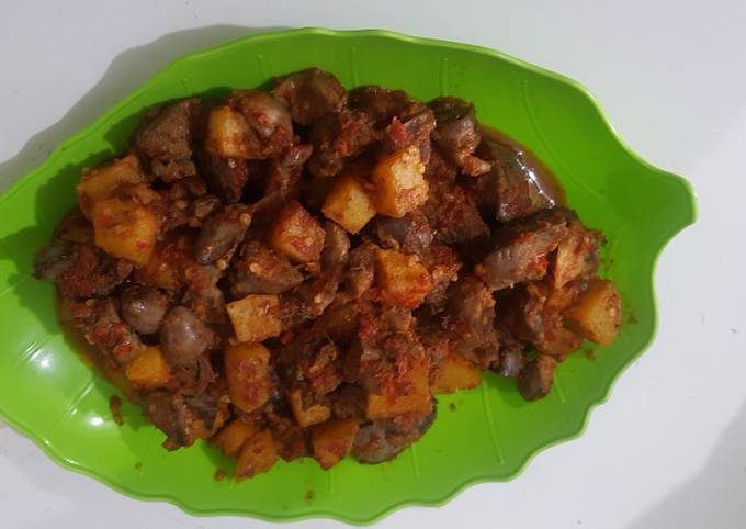 Bagaimana Menyiapkan Sambal goreng ati ampela yang Lezat