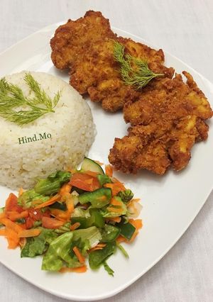 A picture of Chicken Schnitzel.