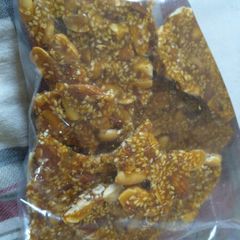 A picture of Almond peanut seasame bars.