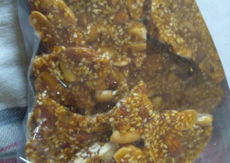 Steps to Prepare Award-winning Almond peanut seasame bars