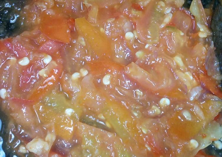 Resep Sambal tomat mentah Anti Gagal