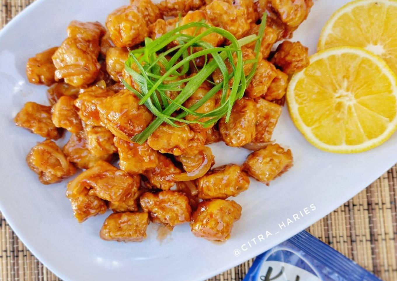 Tempe kriuk Saus Madu