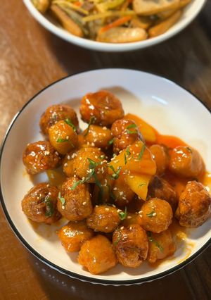糖醋素丸子 的食譜成品照片