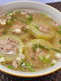 Canh bầu nhồi thịt