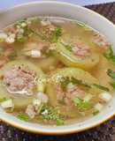 Canh bầu nhồi thịt