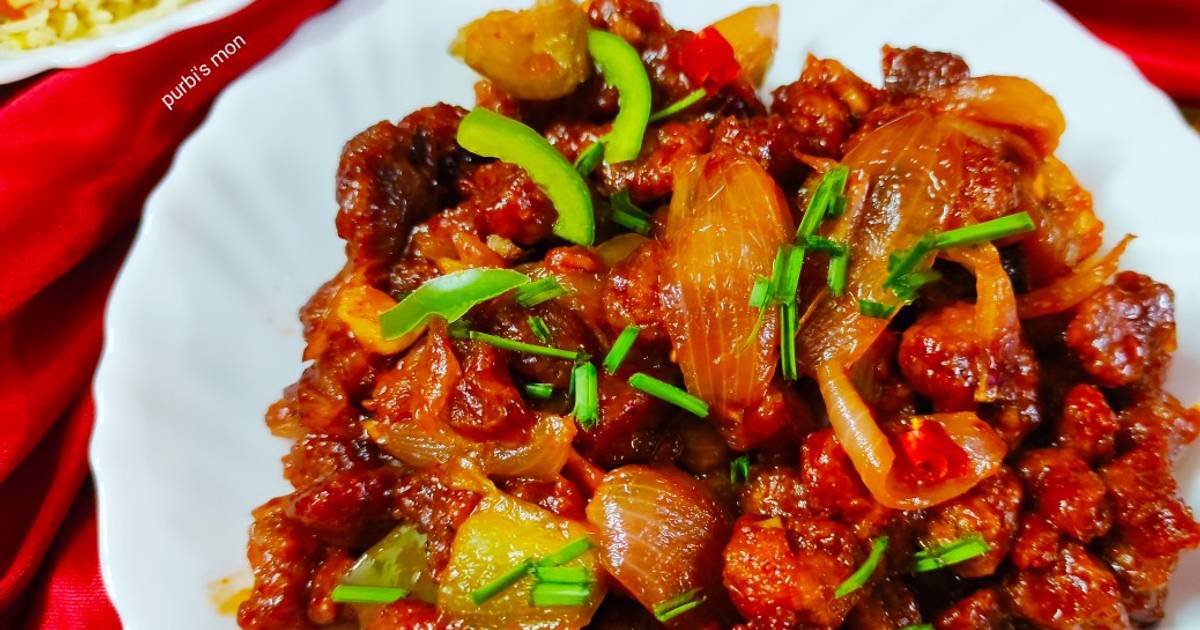 Soybean manchurian Recipe by PURBITA MONDAL Cookpad