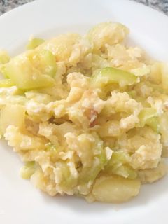 Una foto de Zarangollo. Receta de la gastronomía Murciana