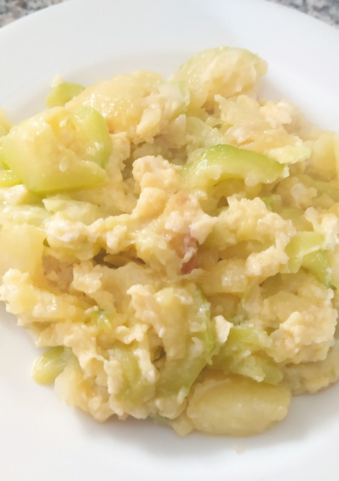 Una foto de Zarangollo. Receta de la gastronomía Murciana