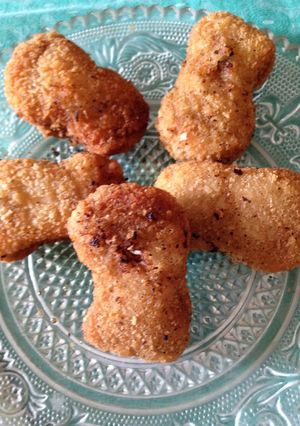 A picture of Chicken nuggets.