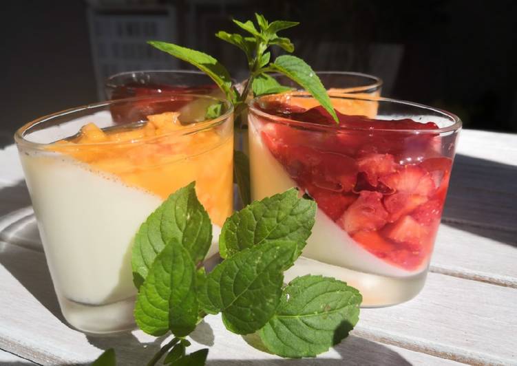 Comment Servir Panna cotta fruitée