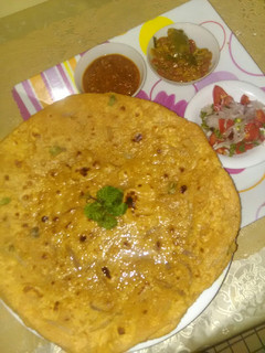 A picture of Besan ki roti.