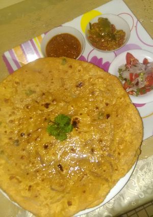 A picture of Besan ki roti.