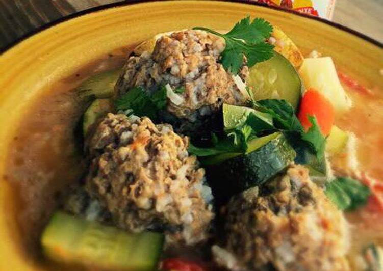 Simple Way to Make Speedy Albondigas` Mexican Meatball soup