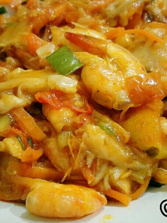 Foto resep Udang Jamur Tiram Saus Asam Manis Pedas