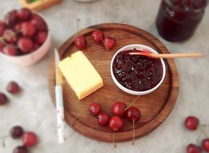 صورة لوصفة مربّى الكرز 🍒