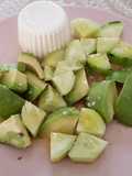 Ensalada aguacate y pepino