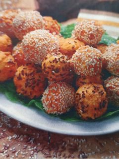 Rántott-magvas sajtgolyók recept fotója