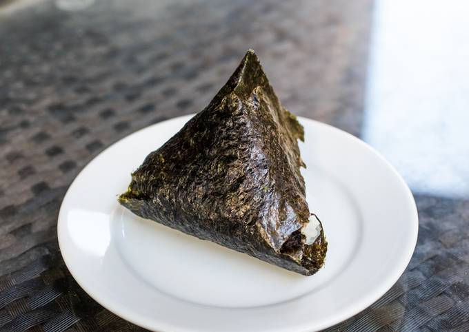 Onigiri with bonito flakes and cheese