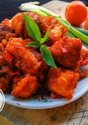 Foto resep Spicy chicken popcorn
