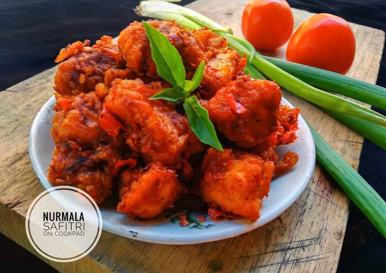 Spicy chicken popcorn