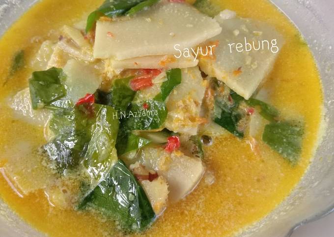 Cara Gampang Menyiapkan Sayur rebung kuah santan Anti Gagal