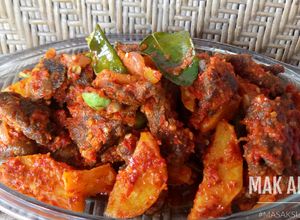 Foto resep Balado kentang daging pete