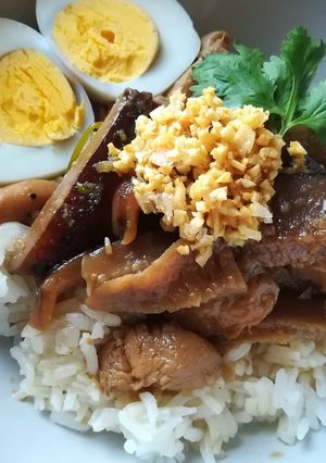 รูปของ ข้าวแห้งหน้าไก่#อาหารไทยง่ายๆ