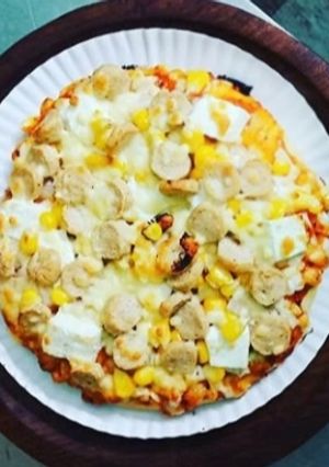 A picture of No yeast pizza.
