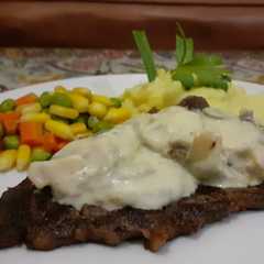 รูปของ Sirloin Steak with Mushroom Sauce