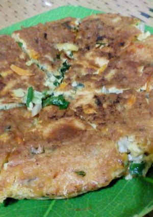 Foto resep Omelet komplit (sayur, jamur, udang)