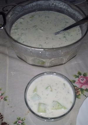 صورة لوصفة خيار باللبن