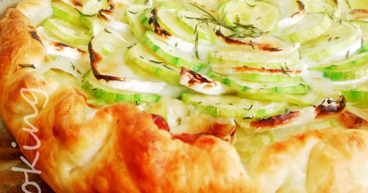 Tarte Feuilletee Courgette Chevre Miel De Gigicooking Cookpad