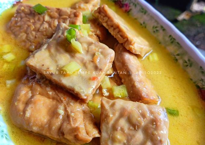 Resep Sayur Tahu Tempe Kuah Santan Oleh Resintaw Cookpad