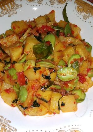 Foto resep Sambal Goreng Kentang Pete