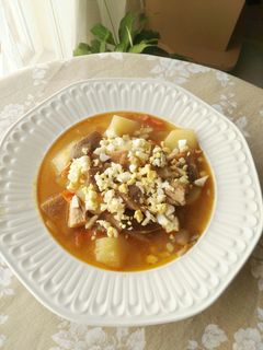 Una foto de Setas guisadas con patatas