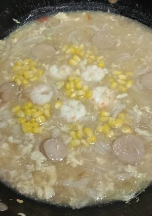 蝦仁玉米粥 的食譜成品照片