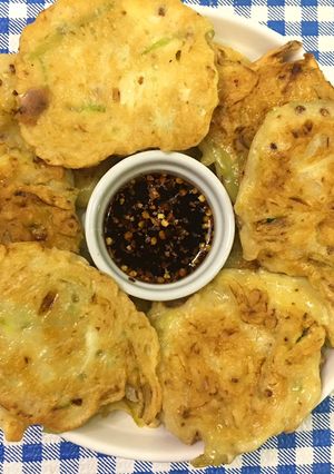 A picture of Hobak Buchim (Zucchini Pancakes).