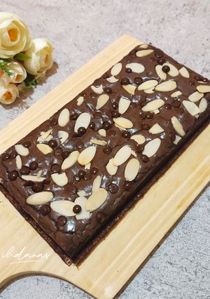 Foto resep Brownies Panggang 1 Telur Shiny Crust