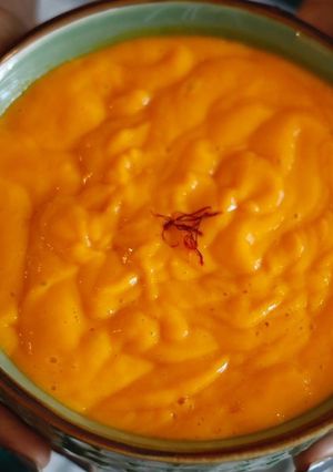 A picture of Aamras - Mango Juice.