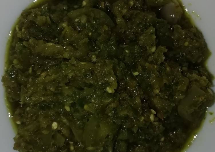 Resepi sambal hijau minang