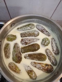 صورة لوصفة محشي كوسا باللبن